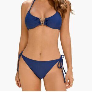 NWT Women's Blue Bikini Set Size Large